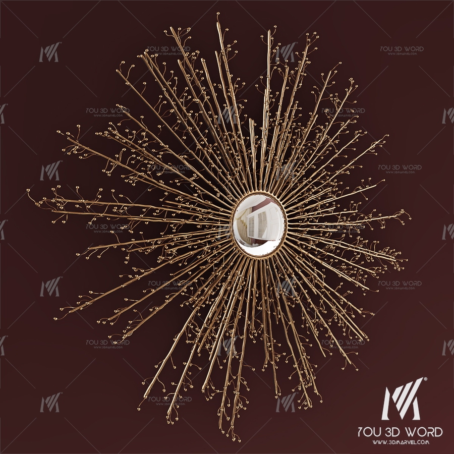 global-views-berries-mirror-brass